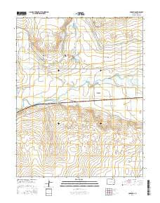 Cornelia Colorado Current topographic map, 1:24000 scale, 7.5 X 7.5 Minute, Year 2016