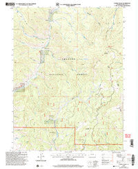 Corral Peaks Colorado Historical topographic map, 1:24000 scale, 7.5 X 7.5 Minute, Year 2000