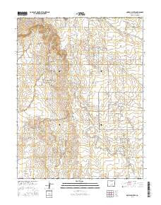 Corral Bluffs Colorado Current topographic map, 1:24000 scale, 7.5 X 7.5 Minute, Year 2016