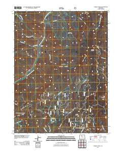 Corral Peaks Colorado Historical topographic map, 1:24000 scale, 7.5 X 7.5 Minute, Year 2011