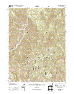 Corral Peaks Colorado Historical topographic map, 1:24000 scale, 7.5 X 7.5 Minute, Year 2013