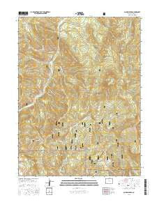 Corral Peaks Colorado Current topographic map, 1:24000 scale, 7.5 X 7.5 Minute, Year 2016