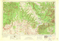 Cortez Colorado Historical topographic map, 1:250000 scale, 1 X 2 Degree, Year 1956
