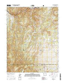 Cotopaxi Colorado Current topographic map, 1:24000 scale, 7.5 X 7.5 Minute, Year 2016
