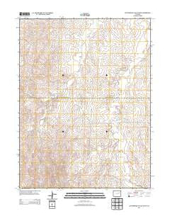 Cottonwood Valley South Colorado Historical topographic map, 1:24000 scale, 7.5 X 7.5 Minute, Year 2013