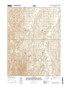 Cottonwood Valley South Colorado Current topographic map, 1:24000 scale, 7.5 X 7.5 Minute, Year 2016