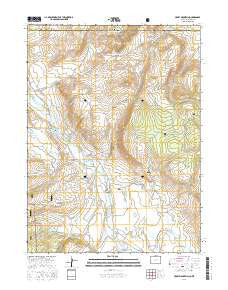Crazy Mountain Colorado Current topographic map, 1:24000 scale, 7.5 X 7.5 Minute, Year 2016