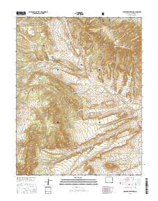 Creager Reservoir Colorado Current topographic map, 1:24000 scale, 7.5 X 7.5 Minute, Year 2016