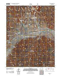 Creede Colorado Historical topographic map, 1:24000 scale, 7.5 X 7.5 Minute, Year 2011