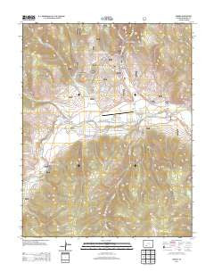 Creede Colorado Historical topographic map, 1:24000 scale, 7.5 X 7.5 Minute, Year 2013