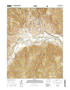 Creede Colorado Current topographic map, 1:24000 scale, 7.5 X 7.5 Minute, Year 2016