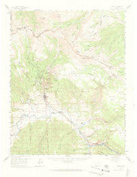 Creede Colorado Historical topographic map, 1:62500 scale, 15 X 15 Minute, Year 1959