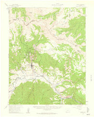 Creede Colorado Historical topographic map, 1:62500 scale, 15 X 15 Minute, Year 1959