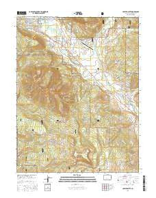 Crested Butte Colorado Current topographic map, 1:24000 scale, 7.5 X 7.5 Minute, Year 2016