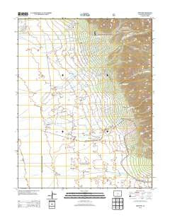 Crestone Colorado Historical topographic map, 1:24000 scale, 7.5 X 7.5 Minute, Year 2013