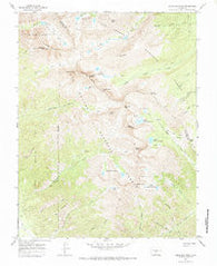 Crestone Peak Colorado Historical topographic map, 1:24000 scale, 7.5 X 7.5 Minute, Year 1967