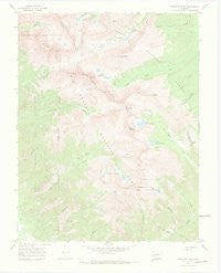 Crestone Peak Colorado Historical topographic map, 1:24000 scale, 7.5 X 7.5 Minute, Year 1967