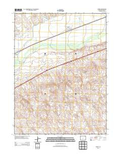 Crook Colorado Historical topographic map, 1:24000 scale, 7.5 X 7.5 Minute, Year 2013