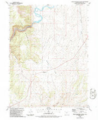 Cross Mountain Canyon Colorado Historical topographic map, 1:24000 scale, 7.5 X 7.5 Minute, Year 1986