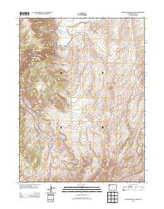 Cross Mountain Canyon Colorado Historical topographic map, 1:24000 scale, 7.5 X 7.5 Minute, Year 2013