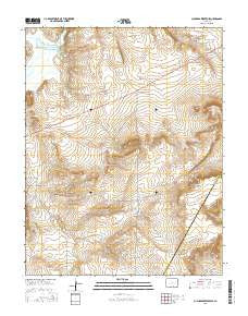 Cucharas Reservoir Colorado Current topographic map, 1:24000 scale, 7.5 X 7.5 Minute, Year 2016