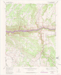 Curecanti Needle Colorado Historical topographic map, 1:24000 scale, 7.5 X 7.5 Minute, Year 1956