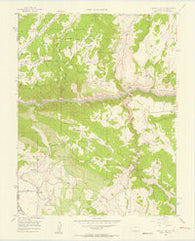 Curecanti Needle Colorado Historical topographic map, 1:24000 scale, 7.5 X 7.5 Minute, Year 1956