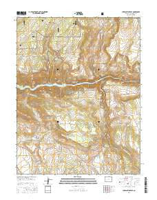 Curecanti Needle Colorado Current topographic map, 1:24000 scale, 7.5 X 7.5 Minute, Year 2016