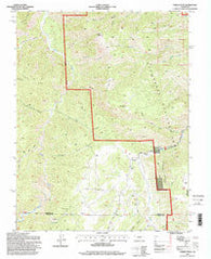 Curley Peak Colorado Historical topographic map, 1:24000 scale, 7.5 X 7.5 Minute, Year 1994