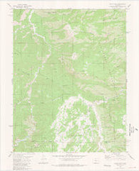 Curley Peak Colorado Historical topographic map, 1:24000 scale, 7.5 X 7.5 Minute, Year 1980