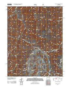 Curley Peak Colorado Historical topographic map, 1:24000 scale, 7.5 X 7.5 Minute, Year 2011