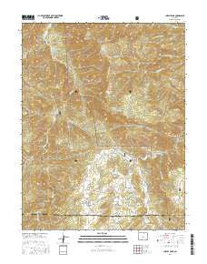 Curley Peak Colorado Current topographic map, 1:24000 scale, 7.5 X 7.5 Minute, Year 2016