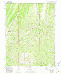 Cutoff Gulch Colorado Historical topographic map, 1:24000 scale, 7.5 X 7.5 Minute, Year 1971