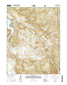 Dallas Colorado Current topographic map, 1:24000 scale, 7.5 X 7.5 Minute, Year 2016