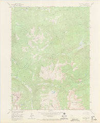 Davis Peak Colorado Historical topographic map, 1:24000 scale, 7.5 X 7.5 Minute, Year 1955