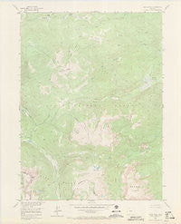 Davis Peak Colorado Historical topographic map, 1:24000 scale, 7.5 X 7.5 Minute, Year 1955