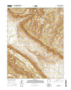 Davis Mesa Colorado Current topographic map, 1:24000 scale, 7.5 X 7.5 Minute, Year 2016