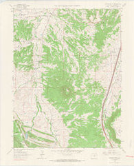 Dawson Butte Colorado Historical topographic map, 1:24000 scale, 7.5 X 7.5 Minute, Year 1965