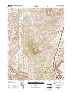 Dawson Butte Colorado Historical topographic map, 1:24000 scale, 7.5 X 7.5 Minute, Year 2013