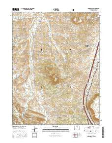 Dawson Butte Colorado Current topographic map, 1:24000 scale, 7.5 X 7.5 Minute, Year 2016