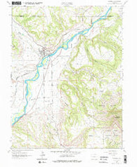 De Beque Colorado Historical topographic map, 1:24000 scale, 7.5 X 7.5 Minute, Year 1962