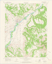 De Beque Colorado Historical topographic map, 1:24000 scale, 7.5 X 7.5 Minute, Year 1962