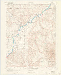De Beque Colorado Historical topographic map, 1:24000 scale, 7.5 X 7.5 Minute, Year 1962