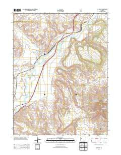 De Beque Colorado Historical topographic map, 1:24000 scale, 7.5 X 7.5 Minute, Year 2013