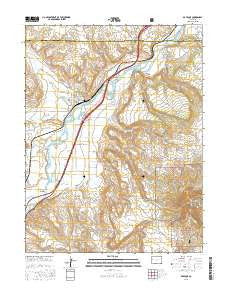 De Beque Colorado Current topographic map, 1:24000 scale, 7.5 X 7.5 Minute, Year 2016