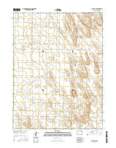 De Nova NW Colorado Current topographic map, 1:24000 scale, 7.5 X 7.5 Minute, Year 2016