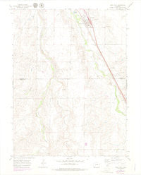 Deer Trail Colorado Historical topographic map, 1:24000 scale, 7.5 X 7.5 Minute, Year 1969