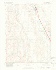 Deer Trail Colorado Historical topographic map, 1:24000 scale, 7.5 X 7.5 Minute, Year 1969