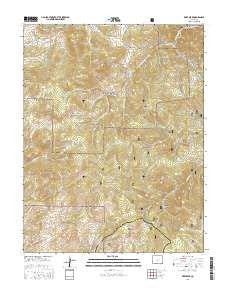Deer Peak Colorado Current topographic map, 1:24000 scale, 7.5 X 7.5 Minute, Year 2016