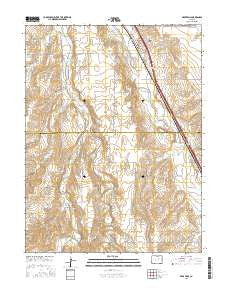 Deer Trail Colorado Current topographic map, 1:24000 scale, 7.5 X 7.5 Minute, Year 2016
